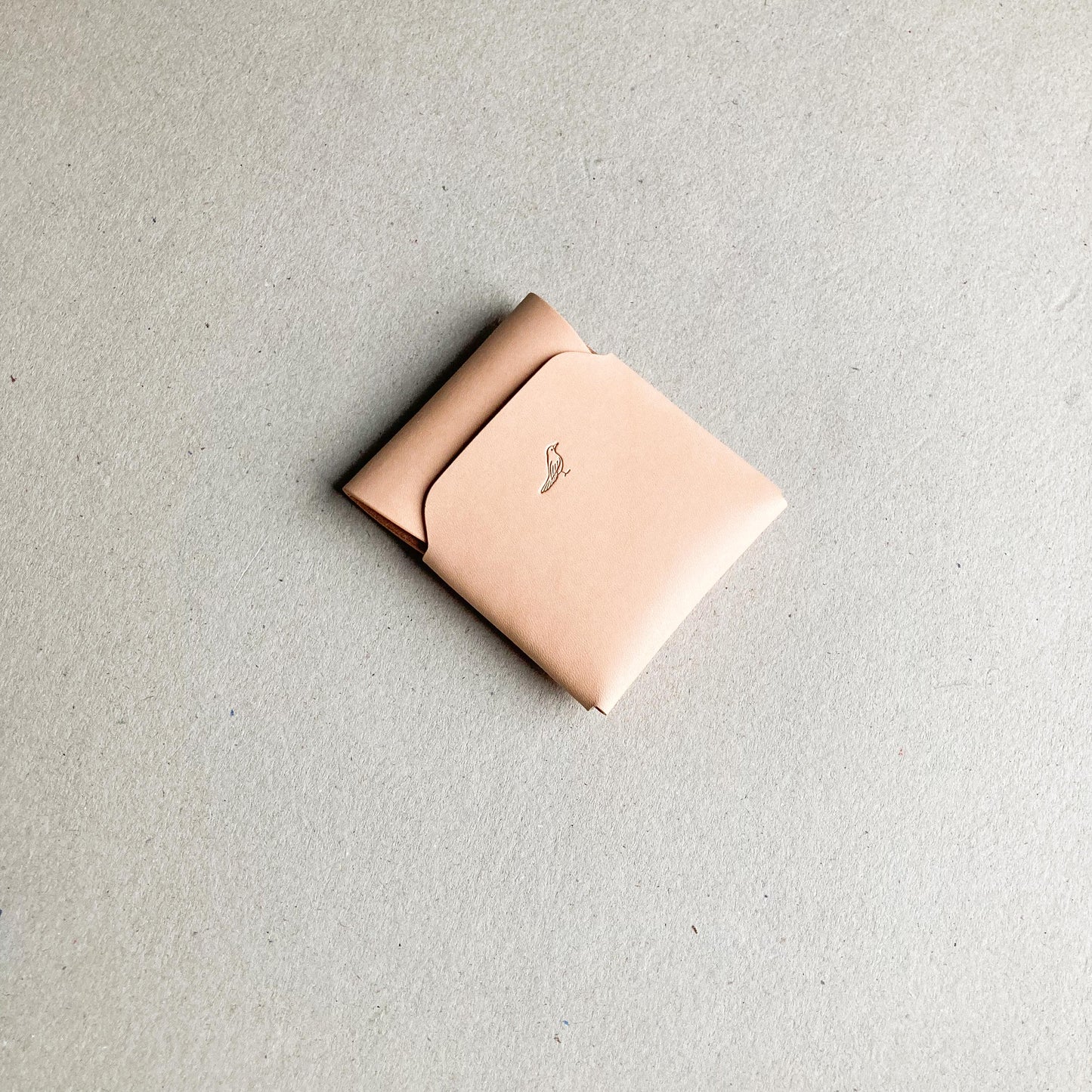 Natural Pattern - Cash Emerson Wallet on a white table viewed from the front